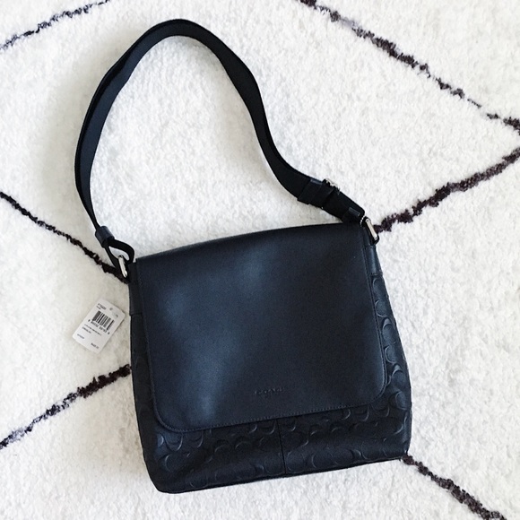 NWT Authentic Coach Men’s Leather Bag - Picture 2 of 10